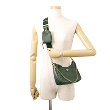 Load image into Gallery viewer, PRADA 2WAY Shoulder Bag Green1BH204 Saffiano Leather

