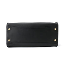 将图像加载到图库查看器中，PRADA Logo Tote Bag Black1BG517 Leather
