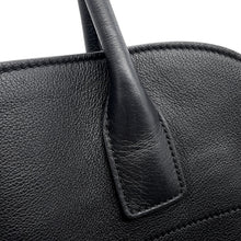 将图像加载到图库查看器中，PRADA Logo Tote Bag Black1BG517 Leather
