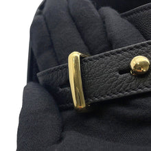 将图像加载到图库查看器中，PRADA Logo Tote Bag Black1BG517 Leather
