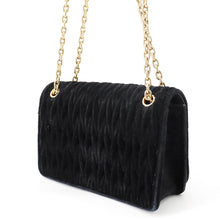 Load image into Gallery viewer, MIUMIU Chain Shoulder Bag Black5BP065 Velour
