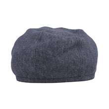 将图像加载到图库查看器中，HERMES Gabriel Beret Size 57 Navy Linen100%
