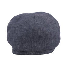 将图像加载到图库查看器中，HERMES Gabriel Beret Size 57 Navy Linen100%
