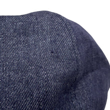 将图像加载到图库查看器中，HERMES Gabriel Beret Size 57 Navy Linen100%
