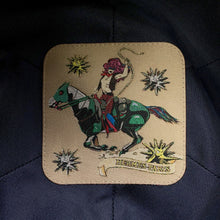 将图像加载到图库查看器中，HERMES Gabriel Beret Size 57 Navy Linen100%
