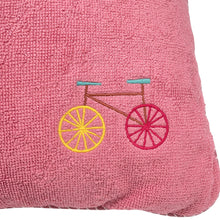 将图像加载到图库查看器中，HERMES Beach Cushion Bag Rose・Framboise Cotton100%
