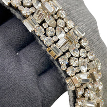 Load image into Gallery viewer, CELINE Rhinestone Cardigan Size XS Gray Cashmere Rhinestone
