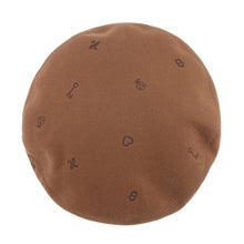 Load image into Gallery viewer, HERMES Saint-Honore beret Size 58 Brown Cashmere100%
