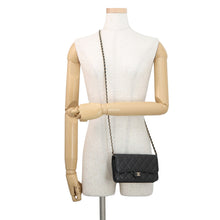 Load image into Gallery viewer, CHANEL Matelasse Chain Phone Case BlackAP3744 Caviar Leather
