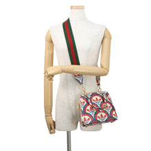 Load image into Gallery viewer, GUCCI Adidas collaboration Horsebit 2-way bag Red/White/Blue677212 Leather Size Mini
