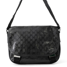 将图像加载到图库查看器中，GUCCI GG Imprime Shoulder Bag Black201732 GG implementation
