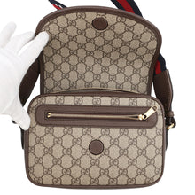 将图像加载到图库查看器中，GUCCI Ophidia Shoulder Bag Brown722117 GG Supreme Leather Size Small
