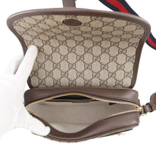 将图像加载到图库查看器中，GUCCI Ophidia Shoulder Bag Brown722117 GG Supreme Leather Size Small
