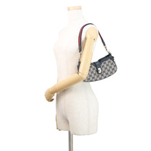 Load image into Gallery viewer, GUCCI GG Canvas Moonside Mini Shoulder Bag Navy/Beige786015 GG Canvas Leather Size Mini
