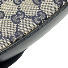 Load image into Gallery viewer, GUCCI GG Canvas Moonside Mini Shoulder Bag Navy/Beige786015 GG Canvas Leather Size Mini
