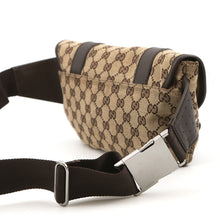 将图像加载到图库查看器中，GUCCI GG Canvas Crossbody Bag Beige145851 Canvas Leather
