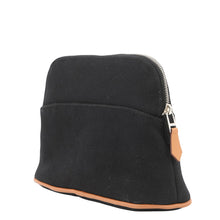 将图像加载到图库查看器中，HERMES BolidePouch Black Canvas Size Mini
