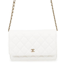 将图像加载到图库查看器中，CHANEL Matelasse Chain wallet WhiteAP0250 Caviar Leather

