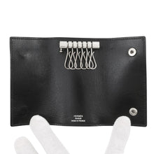 Load image into Gallery viewer, HERMES Etui Craie6 6-series Key Case Black Chamonix Leather
