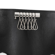Load image into Gallery viewer, HERMES Etui Craie6 6-series Key Case Black Chamonix Leather
