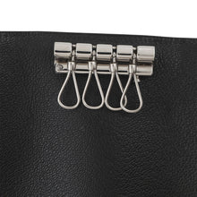 Load image into Gallery viewer, HERMES Etui Craie4 4-Key Case Black Chamonix Leather
