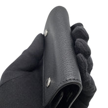 Load image into Gallery viewer, HERMES Etui Craie4 4-Key Case Black Chamonix Leather

