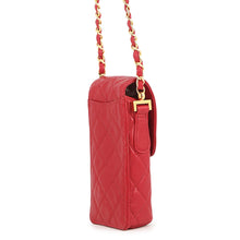 Load image into Gallery viewer, CHANEL Matelasse ChainPochette Red Lambskin
