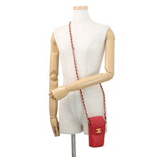 Load image into Gallery viewer, CHANEL Matelasse ChainPochette Red Lambskin
