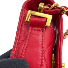 Load image into Gallery viewer, CHANEL Matelasse ChainPochette Red Lambskin
