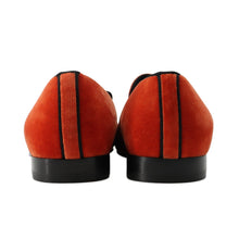 将图像加载到图库查看器中，LOUIS VUITTON Opera shoes Orange Velour Size 7 1/2

