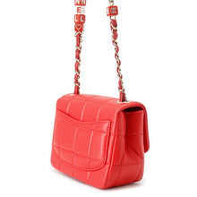 Load image into Gallery viewer, CHANEL Chocolate Bar ChainShoulder Bag RedAS3744 Lambskin Size Mini
