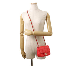 Load image into Gallery viewer, CHANEL Chocolate Bar ChainShoulder Bag RedAS3744 Lambskin Size Mini

