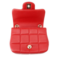 Load image into Gallery viewer, CHANEL Chocolate Bar ChainShoulder Bag RedAS3744 Lambskin Size Mini
