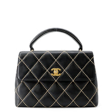 Load image into Gallery viewer, CHANEL Wild Stitch Handbag Black Lambskin
