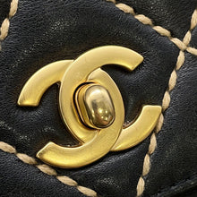 Load image into Gallery viewer, CHANEL Wild Stitch Handbag Black Lambskin
