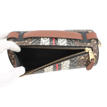 Load image into Gallery viewer, BURBERRY TBMonogram Stripe Shoulder Bag Brown/Black/White8020170 PVC Leather
