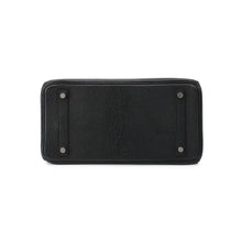 将图像加载到图库查看器中，HERMES Birkin Black Chevre LeatherChevre Coromandel Goatskin Size 30
