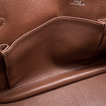 将图像加载到图库查看器中，HERMES Jypsiere Brule Taurillon Clemence Size 31
