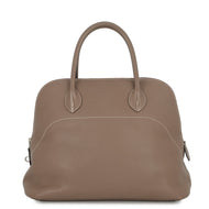 HERMES Bolide Relax Etoupe Taurillon Nobillo Size 35
