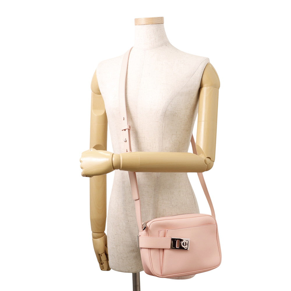 Ferragamo Gancini Archive Camera Case Shoulder Bag Light