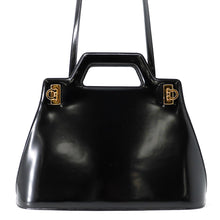Load image into Gallery viewer, Ferragamo Wanda 2-way Tote Bag Black213984 761287 Patent Leather Size Medium
