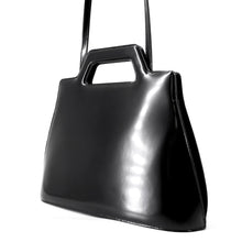 Load image into Gallery viewer, Ferragamo Wanda 2-way Tote Bag Black213984 761287 Patent Leather Size Medium

