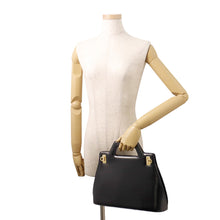 Load image into Gallery viewer, Ferragamo Wanda 2-way Tote Bag Black213984 761287 Patent Leather Size Medium
