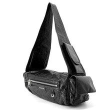 Load image into Gallery viewer, BALENCIAGA Super Busy Sling Bag Black762516 Leather
