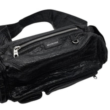 Load image into Gallery viewer, BALENCIAGA Super Busy Sling Bag Black762516 Leather
