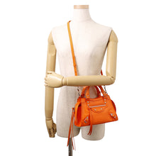 将图像加载到图库查看器中，BALENCIAGA Neo Classic City 2wayBag Orange638524 Leather Size Mini
