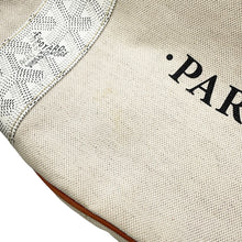 Load image into Gallery viewer, GOYARD Bellara Reversible Tote Bag White/Tan Canvas PVC Leather
