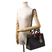 Load image into Gallery viewer, Dior Diorissimo 2wayBag Black/PinkM0915PTRL Leather
