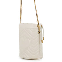 Load image into Gallery viewer, GUCCI GG Marmont Chain Shoulder Bag White575163 Leather
