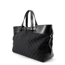 Load image into Gallery viewer, GUCCI GG Canvas Tote Bag Black106251 GG Canvas Leather

